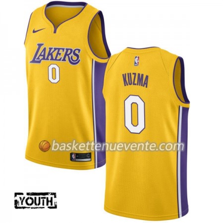 Maillot Basket Los Angeles Lakers Kyle Kuzma 0 Nike 2017-18 Gold Swingman - Enfant